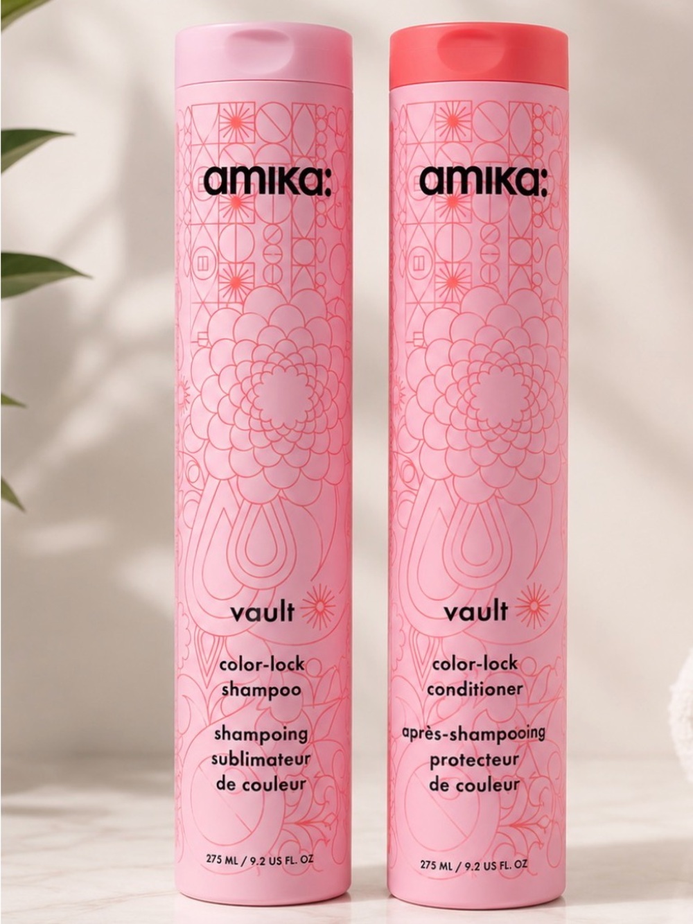 amika Pink Vault Color-Lock Shampoo & Conditioner Duo